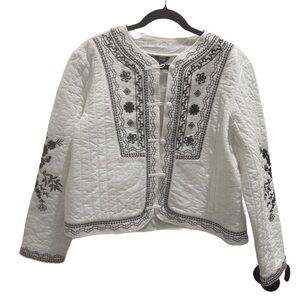 Buffalo David Bitton White Quilted Jacket